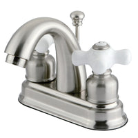 Thumbnail for Kingston Brass GKB5618PX 4 in. Centerset Bathroom Faucet, Brushed Nickel - BNGBath