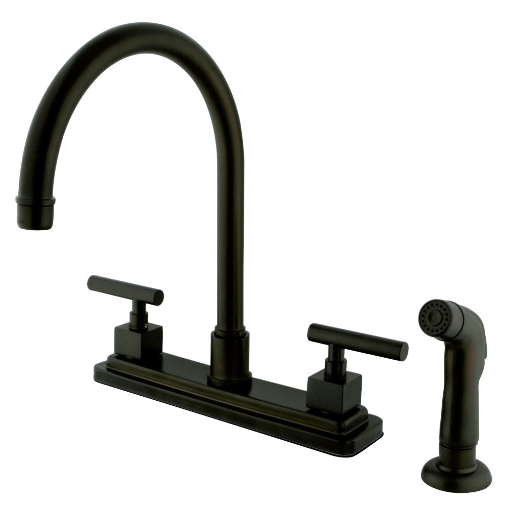 Kingston Brass KS8795CQL Claremont Centerset Kitchen Faucet, Oil Rubbed Bronze - BNGBath