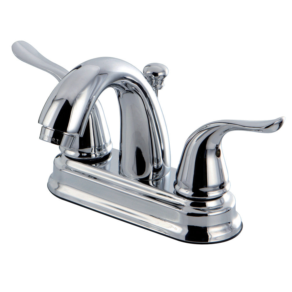 Kingston Brass FB5611YL 4 in. Centerset Bathroom Faucet, Polished Chrome - BNGBath