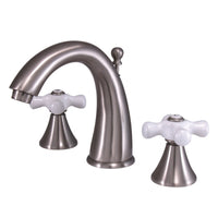 Thumbnail for Kingston Brass KS2978PX 8 in. Widespread Bathroom Faucet, Brushed Nickel - BNGBath