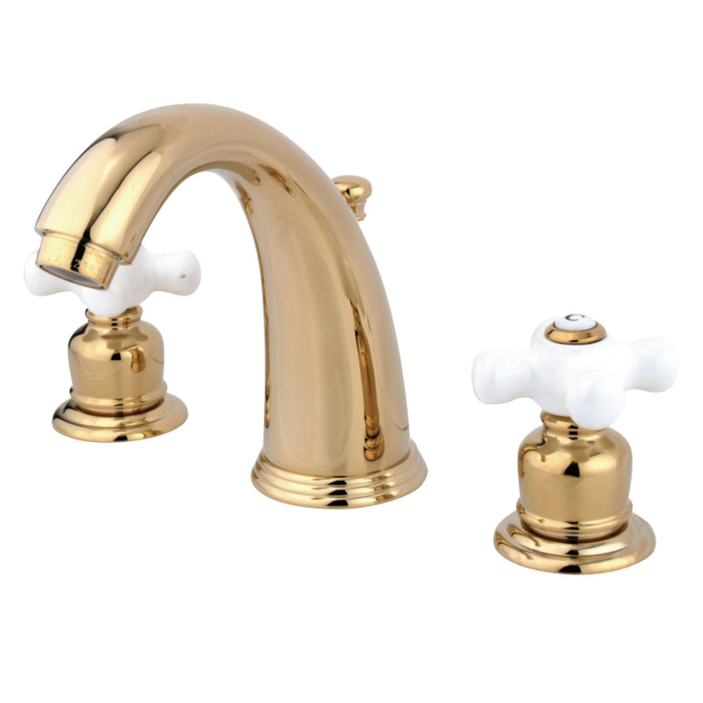 Kingston Brass KB982PX Victorian 2-Handle 8 in. Widespread Bathroom Faucet, Polished Brass - BNGBath