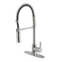 Thumbnail for Gourmetier LS8671CTL Continental Single-Handle Pre-Rinse Kitchen Faucet, Polished Chrome - BNGBath