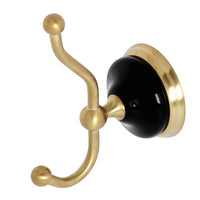 Thumbnail for Kingston Brass BA9117BB Water Onyx Robe Hook, Brushed Brass - BNGBath