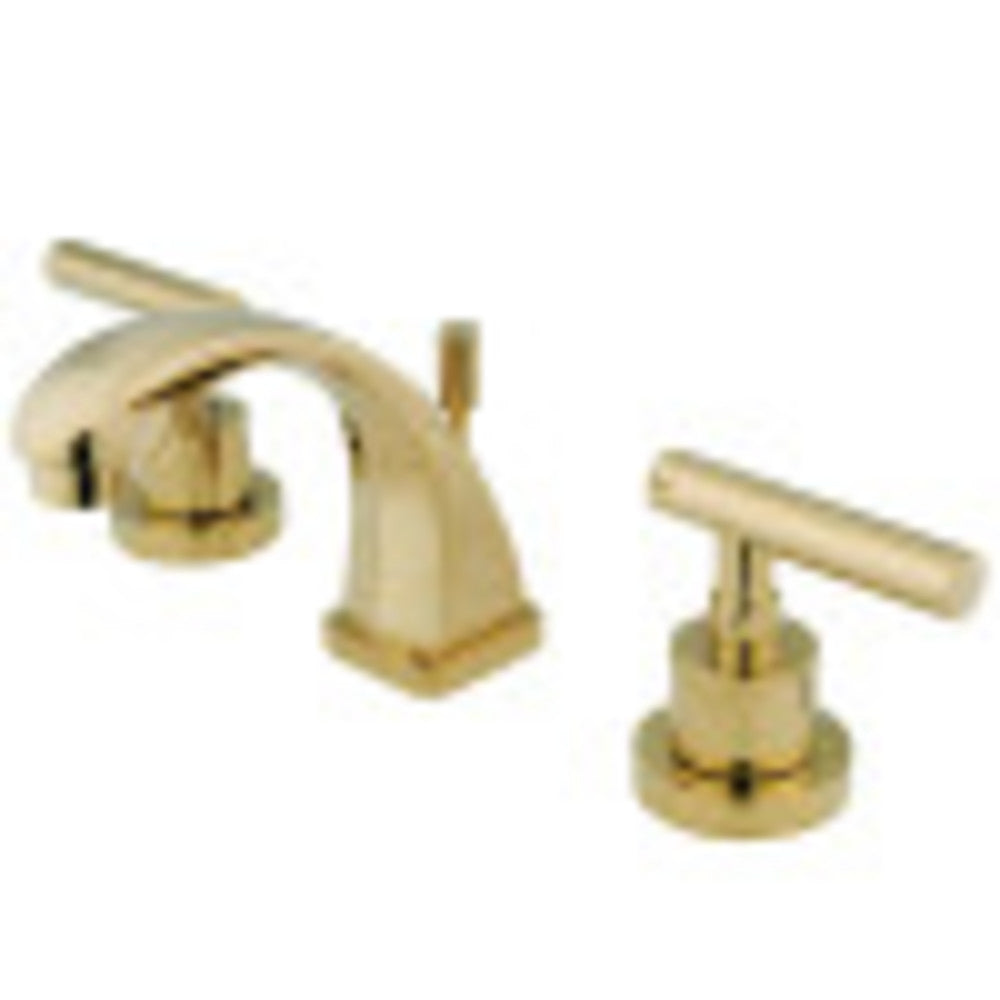 Kingston Brass KS4942CML Manhattan 8 in. Widespread Bathroom Faucet, Polished Brass - BNGBath