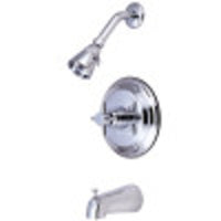 Thumbnail for Kingston Brass KB2631DX Concord Tub & Shower Faucet, Polished Chrome - BNGBath