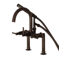 Thumbnail for Aqua Vintage AE8105DL Concord 7-Inch Deck Mount Clawfoot Tub Faucet, Oil Rubbed Bronze - BNGBath