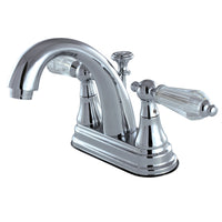 Thumbnail for Kingston Brass KS7611WLL 4 in. Centerset Bathroom Faucet, Polished Chrome - BNGBath