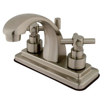Thumbnail for Kingston Brass KS4648EX 4 in. Centerset Bathroom Faucet, Brushed Nickel - BNGBath