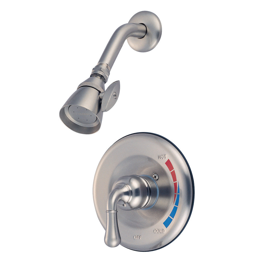 Kingston Brass GKB638SO Water Saving Magellan Shower Combination with 1.5GPM Water Savings Showerhead, Brushed Nickel - BNGBath