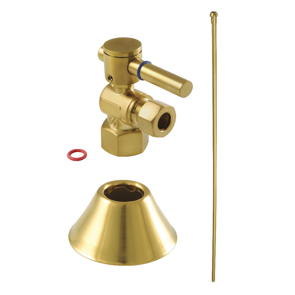 Kingston Brass CC43107DLTKB30 Modern Plumbing Toilet Trim Kit, Brushed Brass - BNGBath