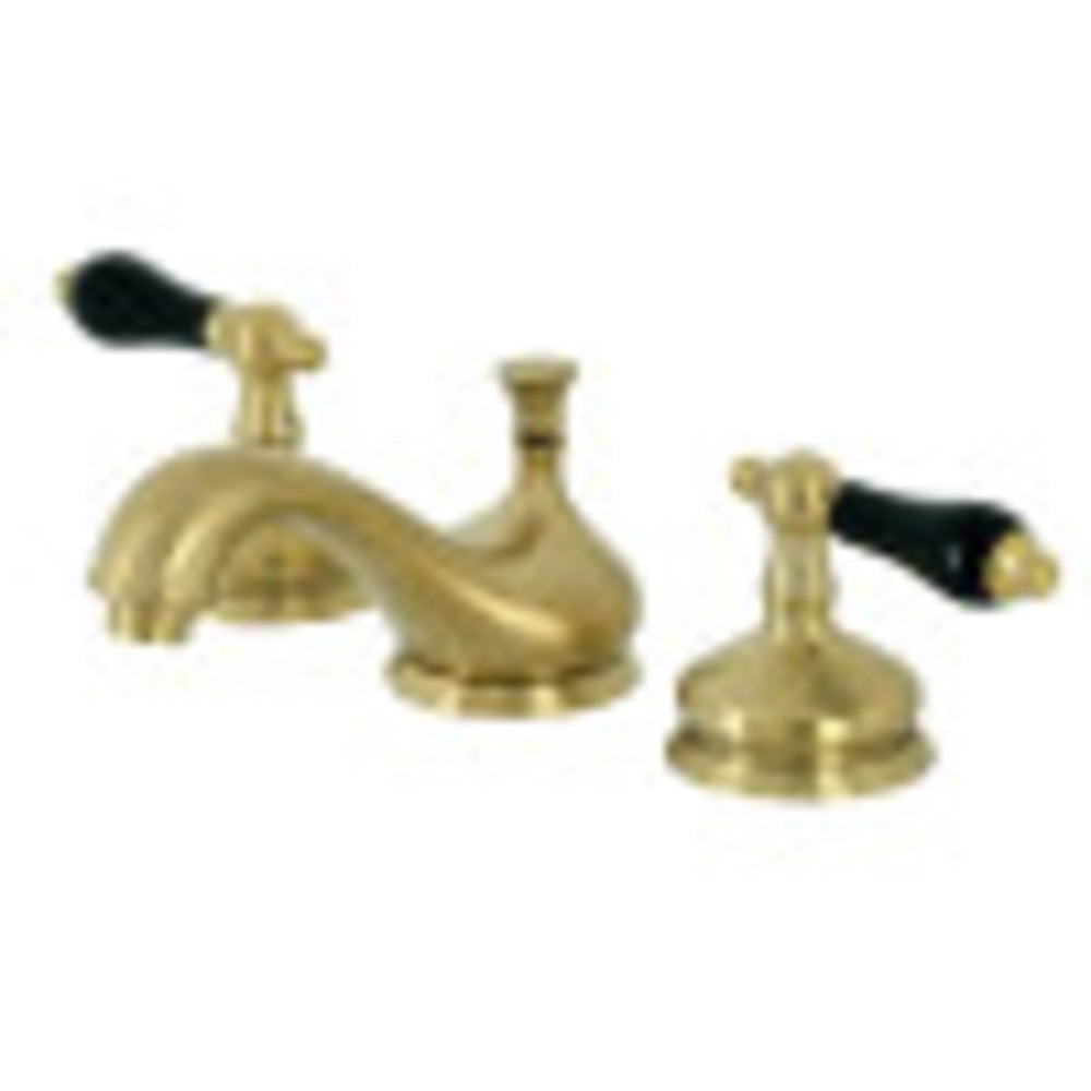 Kingston Brass KS1167PKL Duchess Widespread Bathroom Faucet with Brass Pop-Up, Brushed Brass - BNGBath