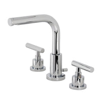 Thumbnail for Kingston Brass FSC8951CML Manhattan Widespread Bathroom Faucet with Brass Pop-Up, Polished Chrome - BNGBath