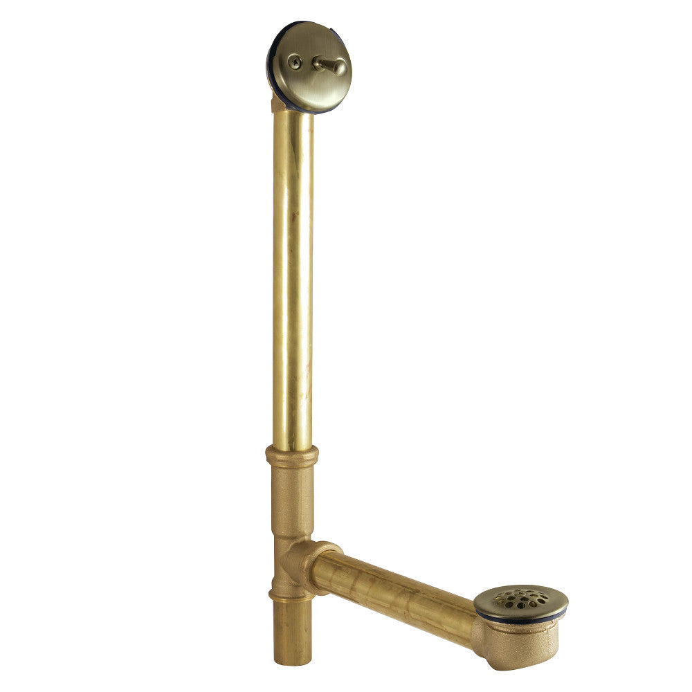 Kingston Brass DTL1163 16" Trip Lever Waste and Overflow Drain, Antique Brass - BNGBath