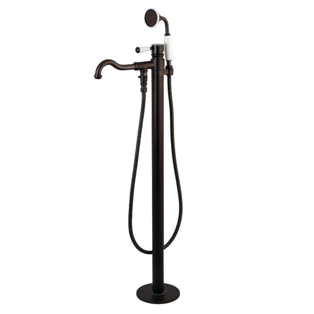 Kingston Brass KS7135DPL Paris Freestanding Tub Faucet with Hand Shower, Oil Rubbed Bronze - BNGBath