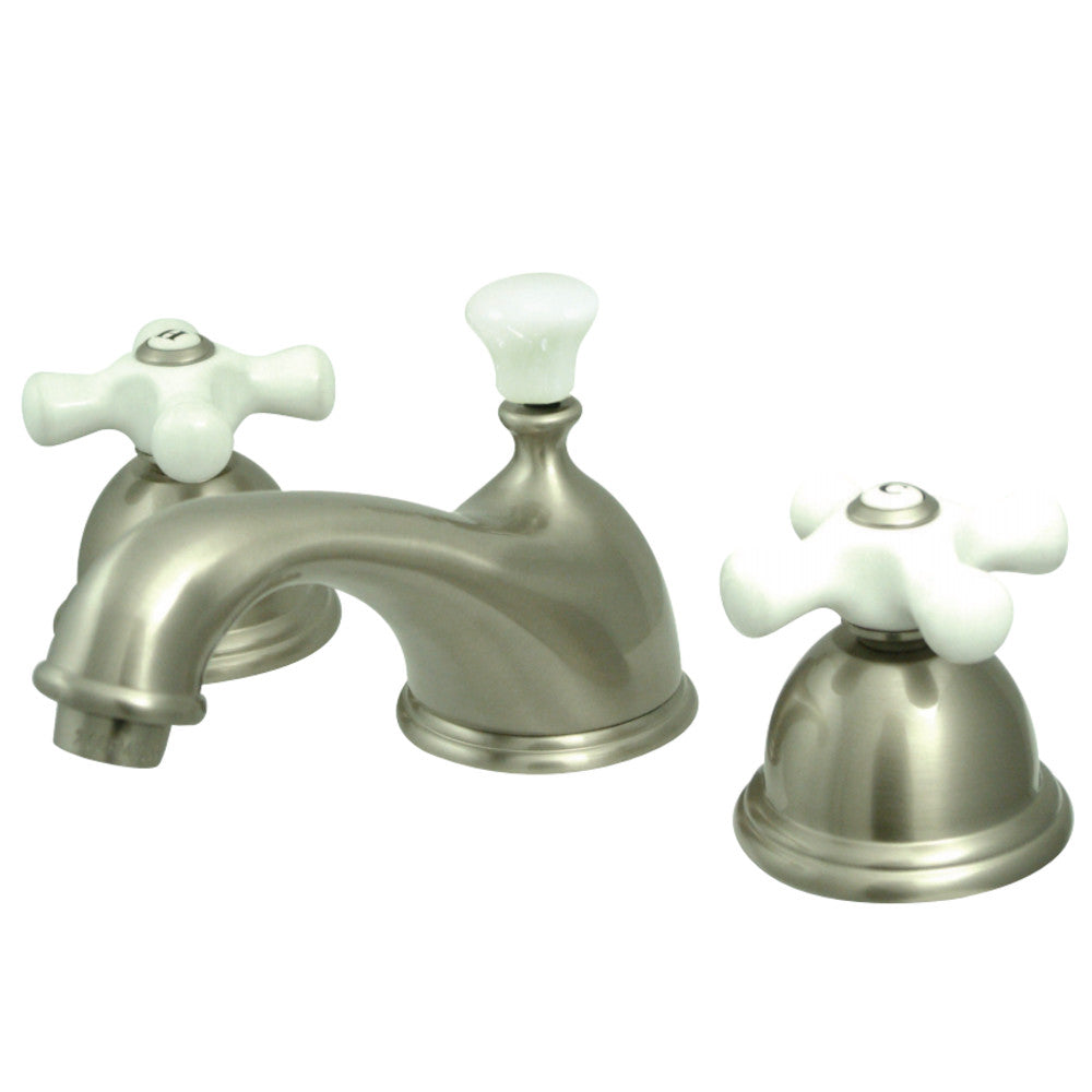 Kingston Brass KS3968PX 8 in. Widespread Bathroom Faucet, Brushed Nickel - BNGBath
