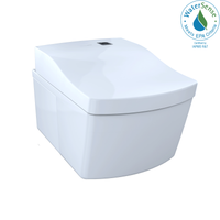 Thumbnail for TOTO NEOREST EW Dual Flush 1.28 or 0.9 GPF Wall-Hung Toilet with Integrated Bidet Seat and eWater+,  - CWT994CEMFG#01 - BNGBath