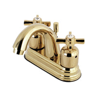 Thumbnail for Kingston Brass KB8612ZX 4 in. Centerset Bathroom Faucet, Polished Brass - BNGBath
