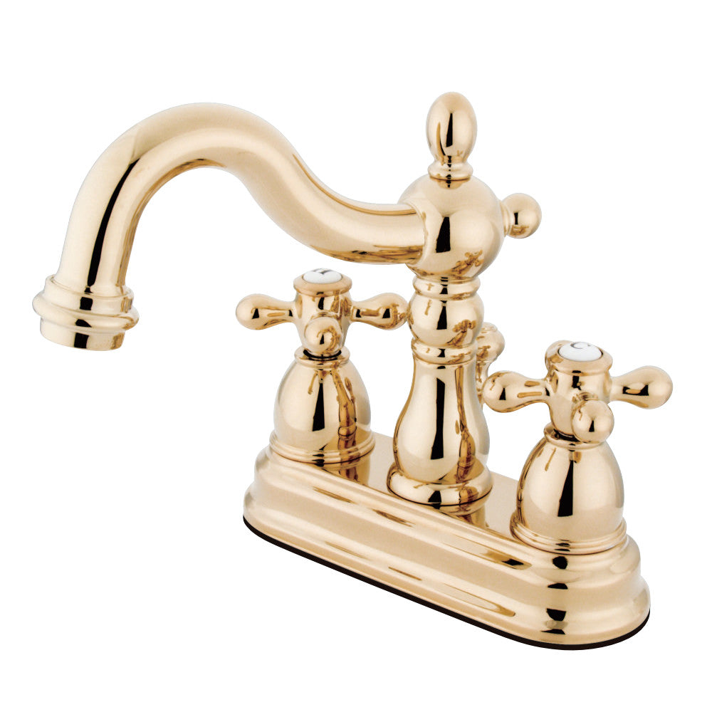 Kingston Brass KS1602AX 4 in. Centerset Bathroom Faucet, Polished Brass - BNGBath