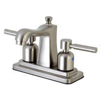 Thumbnail for Kingston Brass FB4648DL 4 in. Centerset Bathroom Faucet, Brushed Nickel - BNGBath