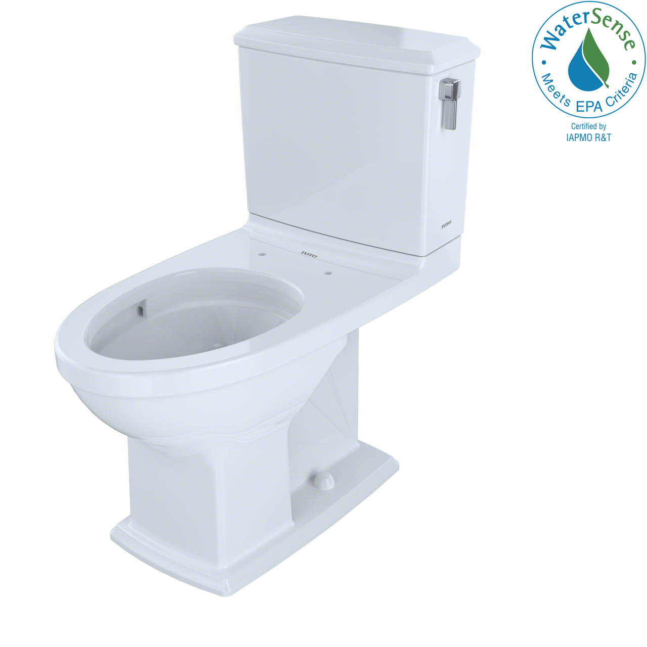 TOTO Connelly Two-Piece Elongated Dual-Max 1.28 and 0.9 GPF Universal Height Toilet with CeFiONtect and Right Lever,   - CST494CEMFRG#01 - BNGBath