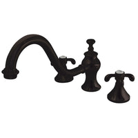 Thumbnail for Kingston Brass KS7335TX French Country Roman Tub Faucet, Oil Rubbed Bronze - BNGBath
