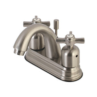 Thumbnail for Kingston Brass KB8618ZX 4 in. Centerset Bathroom Faucet, Brushed Nickel - BNGBath