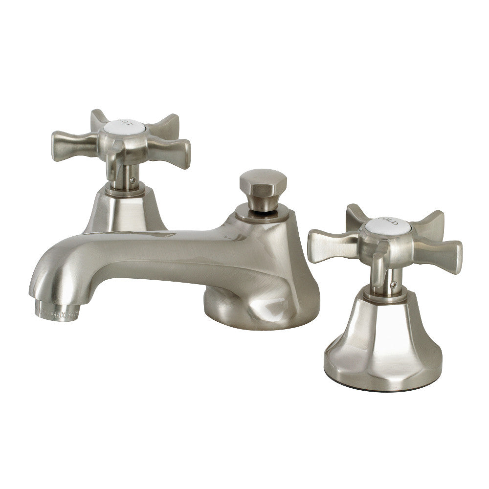 Kingston Brass KS4468NX Hamilton Widespread Bathroom Faucet with Brass Pop-Up, Brushed Nickel - BNGBath