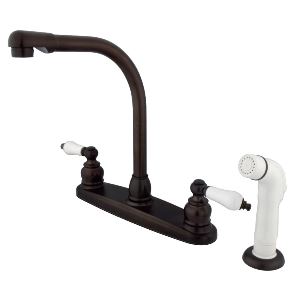 Kingston Brass KB715 Victorian Centerset Kitchen Faucet, Oil Rubbed Bronze - BNGBath