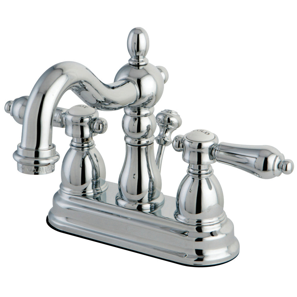 Kingston Brass KS1601BAL 4 in. Centerset Bathroom Faucet, Polished Chrome - BNGBath