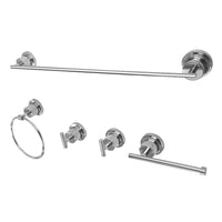 Thumbnail for Kingston Brass BAH8212478C Concord 5-Piece Bathroom Accessory Set, Polished Chrome - BNGBath