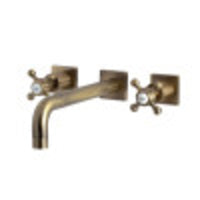 Thumbnail for Kingston Brass KS6023BX Metropolitan Wall Mount Tub Faucet, Antique Brass - BNGBath
