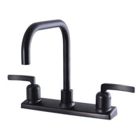 Thumbnail for Kingston Brass FB2145EFL Centurion 8-Inch Centerset Kitchen Faucet, Oil Rubbed Bronze - BNGBath