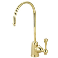 Thumbnail for Kingston Brass KS7192BL Vintage Single Handle Water Filtration Faucet, Polished Brass - BNGBath