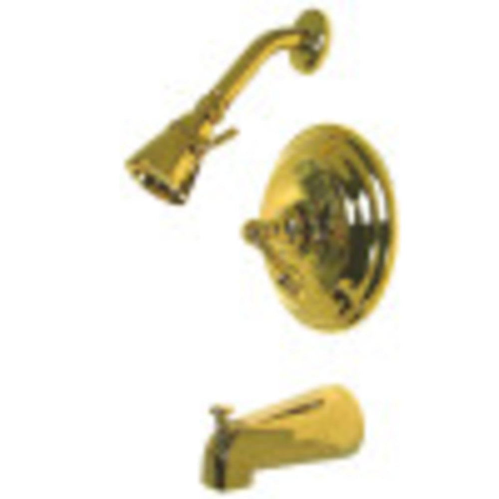 Kingston Brass KB3632AL Restoration Tub & Shower Faucet, Polished Brass - BNGBath