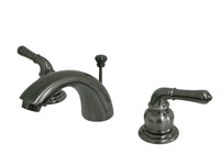 Thumbnail for Kingston Brass KB953 Magellan Mini-Widespread Bathroom Faucet, Black Stainless - BNGBath
