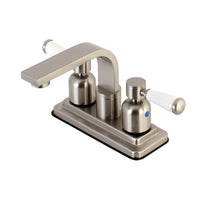 Thumbnail for Kingston Brass KB8468DPL Paris 4-Inch Centerset Bathroom Faucet, Brushed Nickel - BNGBath
