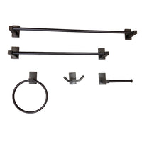 Thumbnail for Kingston Brass BAHK8212478ORB Continental 5-Piece Bathroom Accessory Set, Oil Rubbed Bronze - BNGBath