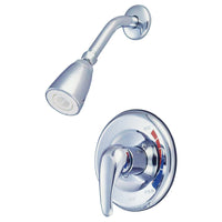 Thumbnail for Kingston Brass GKB651SO Water Saving Chatham Shower only Faucet with 1.5GPM Shower Head and Single Lever Handle, Polished Chrome - BNGBath