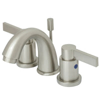 Thumbnail for Kingston Brass KB8918NDL NuvoFusion Widespread Bathroom Faucet, Brushed Nickel - BNGBath