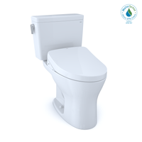 Thumbnail for TOTO Drake 1G WASHLET+ Two-Piece Elongated Dual Flush 1.0 and 0.8 GPF Universal Height with 10 Inch Rough-In DYNAMAX TORNADO FLUSH Toilet with S550e Bidet Seat,  - MW7463056CUMFG.10#01 - BNGBath