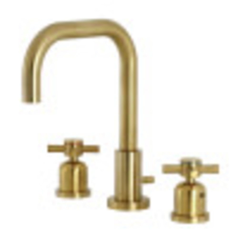 Kingston Brass FSC8933DX Concord Widespread Bathroom Faucet with Brass Pop-Up, Brushed Brass - BNGBath