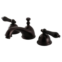 Thumbnail for Kingston Brass KS3965PKL Duchess Widespread Bathroom Faucet with Brass Pop-Up, Oil Rubbed Bronze - BNGBath