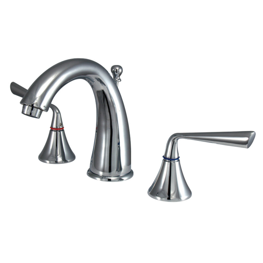 Kingston Brass KS2971ZL 8 in. Widespread Bathroom Faucet, Polished Chrome - BNGBath
