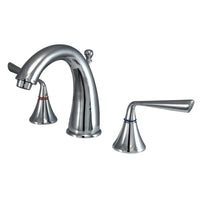 Thumbnail for Kingston Brass KS2971ZL 8 in. Widespread Bathroom Faucet, Polished Chrome - BNGBath