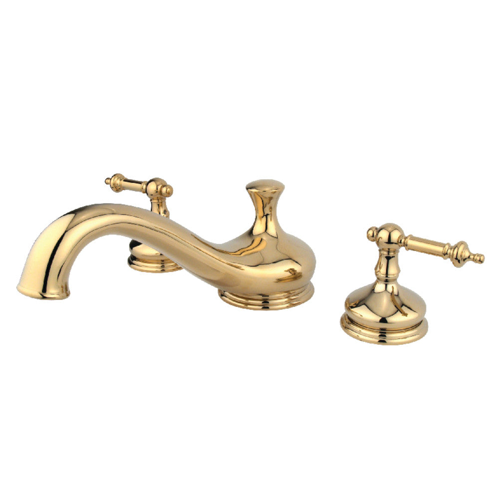 Kingston Brass KS3332TL Tuscany Roman Tub Faucet, Polished Brass - BNGBath