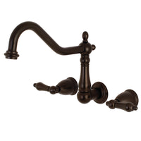 Thumbnail for Kingston Brass KS1285AL Wall Mount Kitchen Faucet, Oil Rubbed Bronze - BNGBath