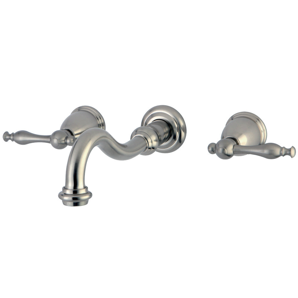 Kingston Brass KS3128NL Wall Mount Bathroom Faucet, Brushed Nickel - BNGBath