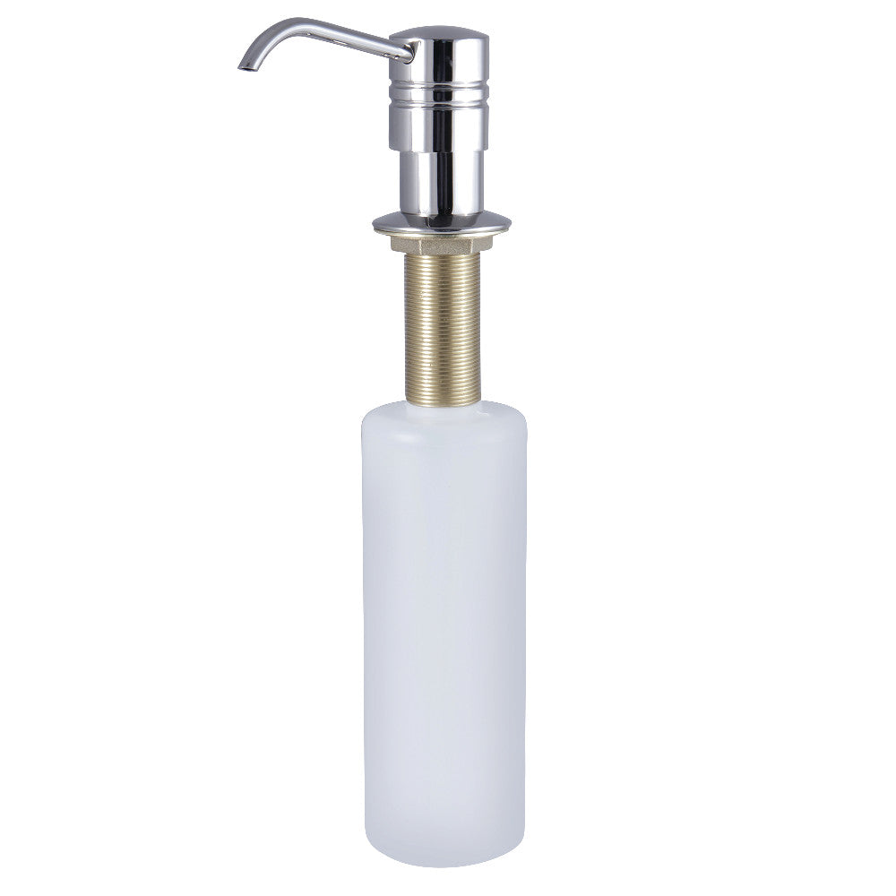 Kingston Brass SD2616 Straight Nozzle Metal Soap Dispenser, Polished Nickel - BNGBath