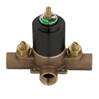 Thumbnail for Kingston Brass KB655V Pressure Balanced Rough-In Tub and Shower Valve with Stops, Oil Rubbed Bronze - BNGBath