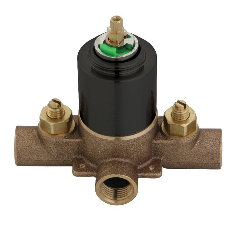 Kingston Brass KB655V Pressure Balanced Rough-In Tub and Shower Valve with Stops, Oil Rubbed Bronze - BNGBath